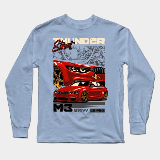 Thunder Street M3 F80 Long Sleeve T-Shirt by Harrisaputra